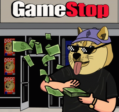 Money Playing Doge Meme GIF