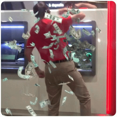 Money Rain Bank Dance GIF