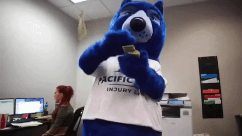 Money Rain Blue Bear GIF