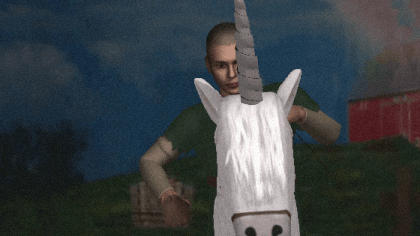 Money Rain Elf Unicorn GIF