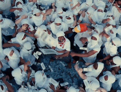 Money Shower On Riot GIF