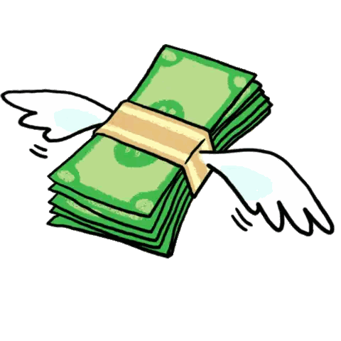 Money Stack With Wings And Zupto.com