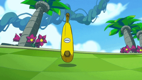 Monkey Banana Spinning GIF