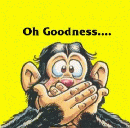 Monkey Cartoon Saying It's Monday