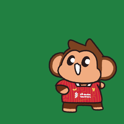 Monkey Catching Soccer Ball