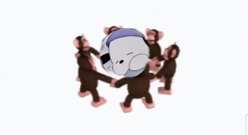 Monkey Circle Alex Legentubatu GIF