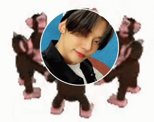 Monkey Circle Black Hair Choi Yeonjun Handsome GIF
