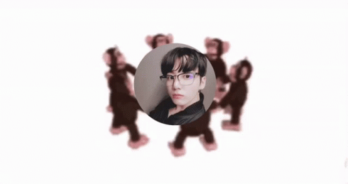 Monkey Circle Circle Glasses Jungkook GIF