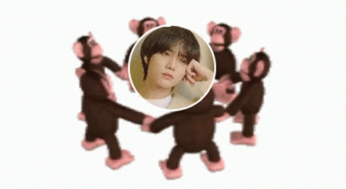 Monkey Circle Cute Choi Beomgyu Thinking GIF