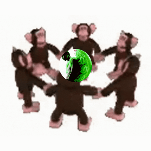 Monkey Circle Exo Kai GIF