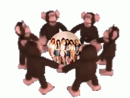 Monkey Circle Girls Group Stayc GIF