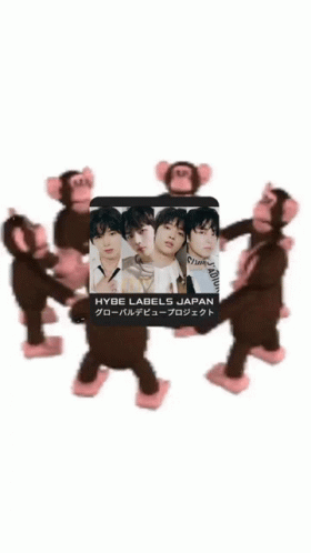 Monkey Circle Hybe Japan GIF