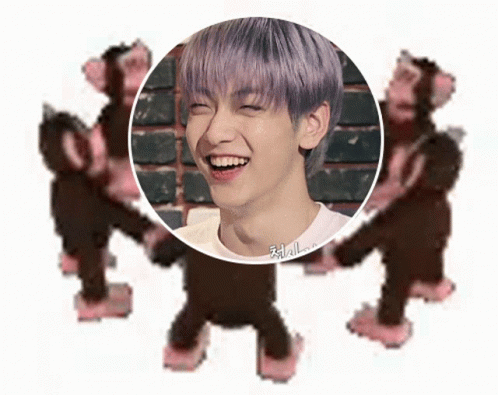 Monkey Circle Purple Hair Soobin GIF