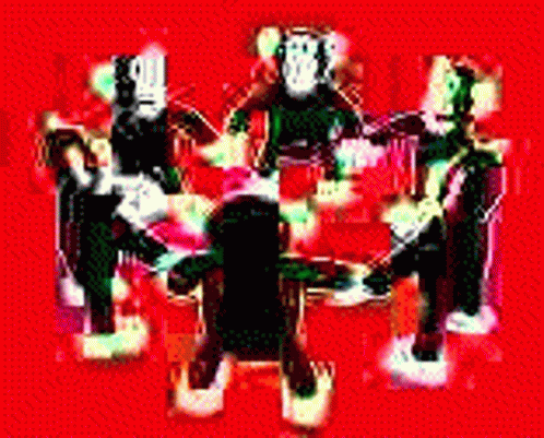 Monkey Circle Scary Color Changing GIF