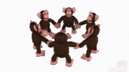 Monkey Circle Spinnning GIF