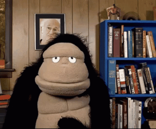 Monkey Costume Saying Meh GIF