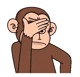 Monkey Covering Mouth
