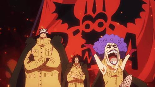Monkey D Dragon Bartholomew Kuma Emporio Ivankov GIF