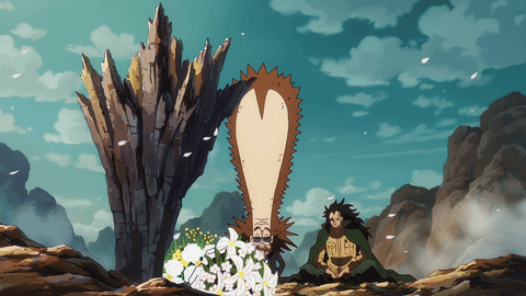 Monkey D Dragon Dr Vegapunk Sitting On Ground GIF