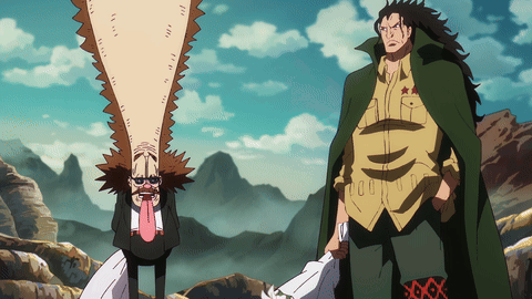 Monkey D Dragon Standing Beside Dr Vegapunk GIF