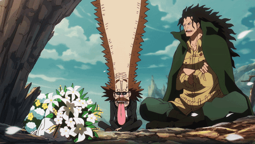 Monkey D Dragon Talking To Dr Vegapunk GIF