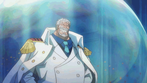 Monkey D Garp With White Ootd GIF