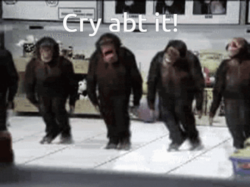 Monkey Dancing Cry About It GIF