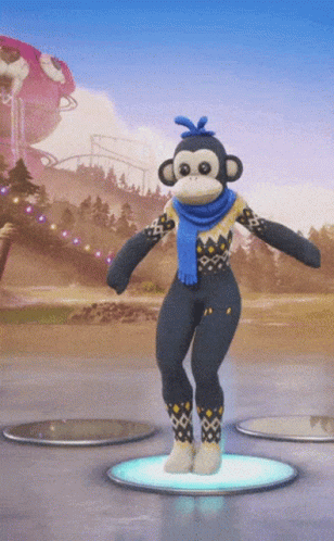 Monkey Fortnite Griddy GIF