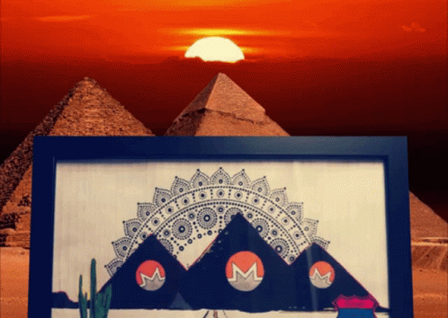 Monkey in Hat and Sunglasses Riding Camel at Pyramid