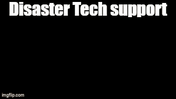Monkey In Headset At Computer Saying Disaster Tech Support GIF