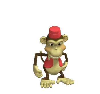 Monkey In Red Top Hat And Vest