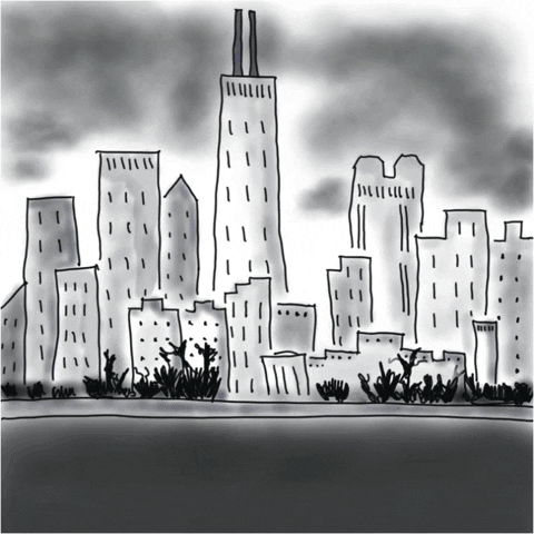 Monkey Making Green Floral Jungle GIF