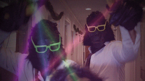Monkey Men Work Party GIF