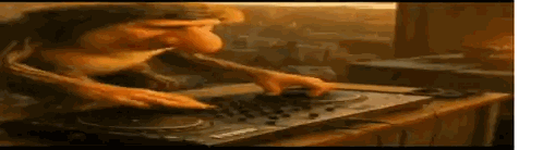 Monkey Playing Music on DJ Mixer