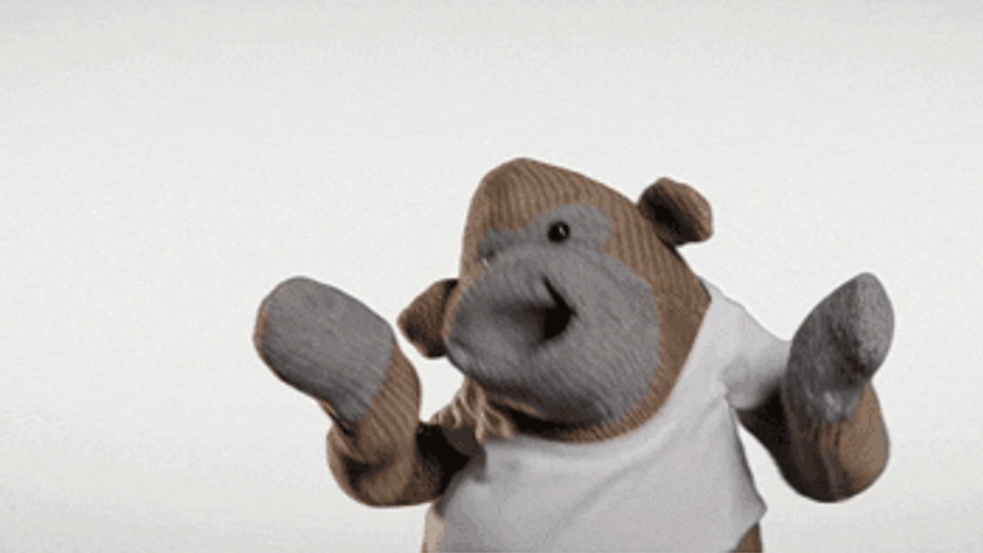 Monkey Puppet Dance Actions GIF