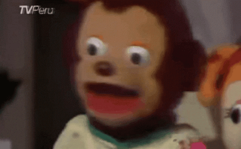 Monkey Puppet Talking Close Your Mouth GIF