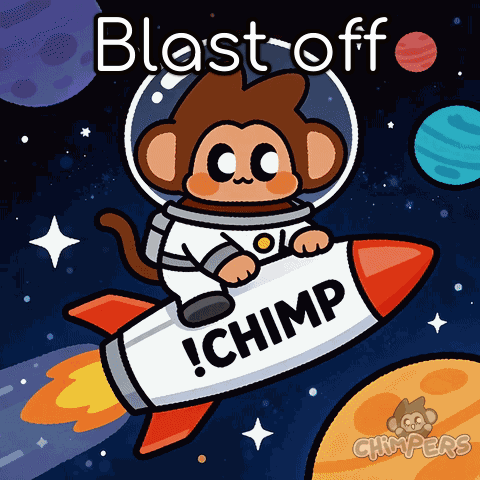 Monkey Riding Rocket Blast Off Chimp