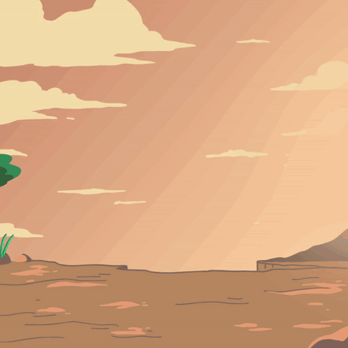 Monkey Running in Sunset