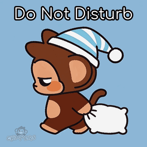 Monkey Saying Do Not Disturb