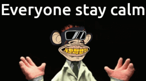 Monkey Saying Everyone Stay Calm
