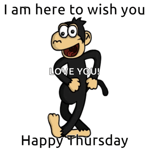 Monkey Saying I Am Here to Wish You Love You