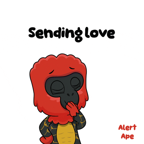Monkey Sending Love
