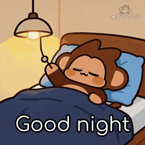 Monkey Sleeping Good Night GIF