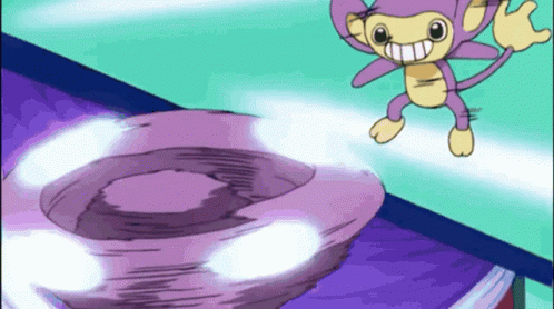 Monkey Spinning Aipom Pokemon Character GIF