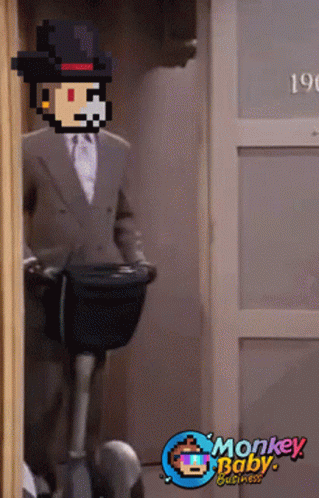 Monkey Spinning Man Ride GIF