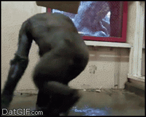 Monkey Spinning On Watery Floor GIF