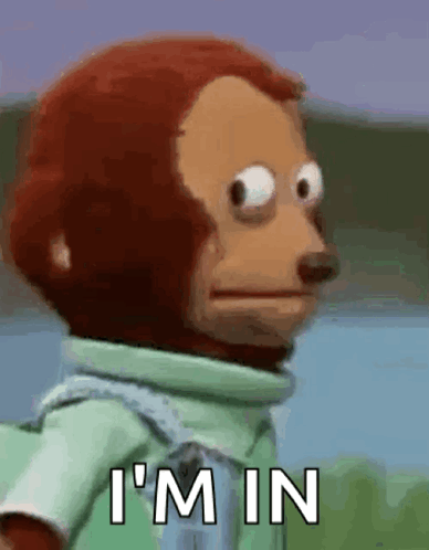 Monkey Standing By Water With Im In GIF