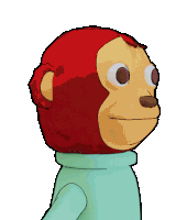 Monkey Stare Sticker GIF