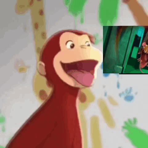 Monkey Sticking Tongue Out With Monkey Picture GIF
