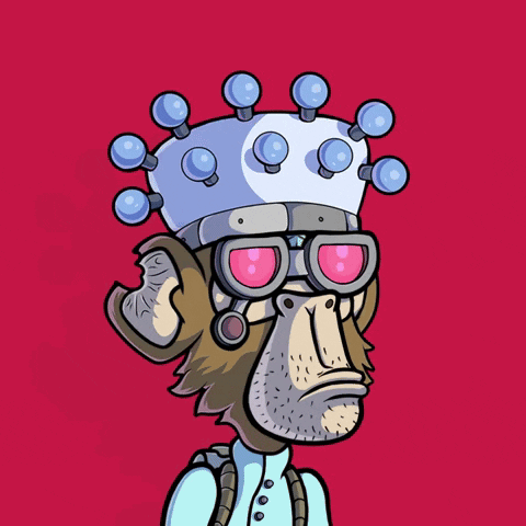 Monkey Wearing Glasses and Crown Nope